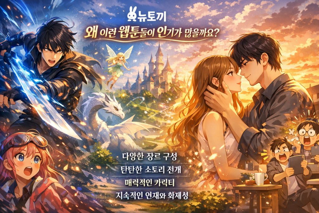 왜 이런 웹툰들이 인기가 많을까요?
